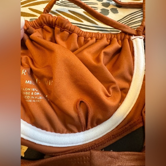 Somerfield Swim Bikini Set Wanda Bottom Cabarita Top Medium Sunburnt No Pads EUC - Picture 8 of 10